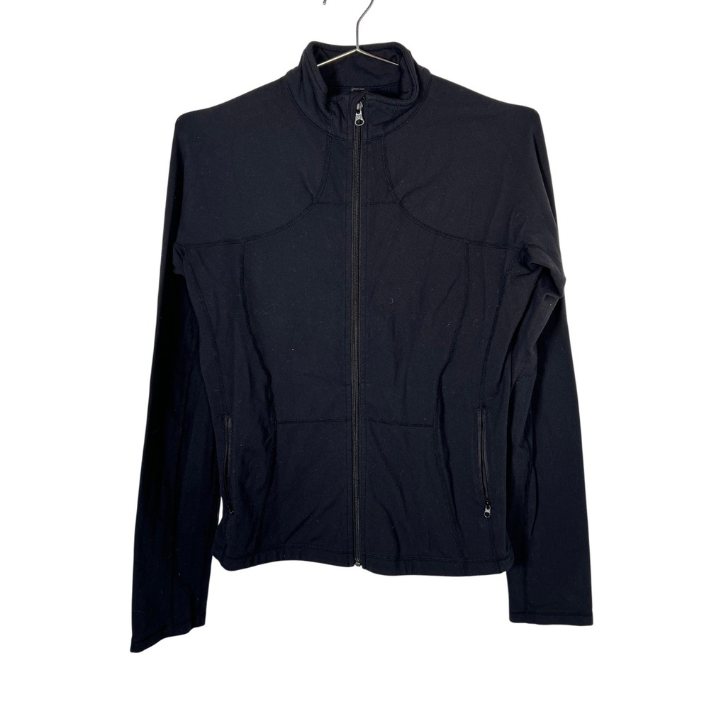 Lululemon Full Zip Athletic Jacket Black Yoga Running Athleisure Sweater